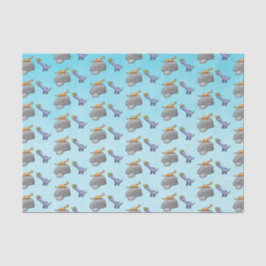 Papel De Seda Dos dinosaurios lindos