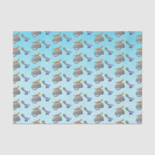 Papel De Seda Dos dinosaurios lindos