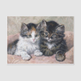 Papel De Seda Dos gatitos ・ Henriette Ronner-Knip (1821-1909)