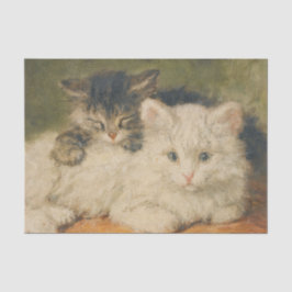 Papel De Seda Dos gatitos por Henriette Ronner-Knip