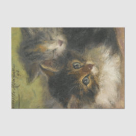 Papel De Seda Dos gatitos por Henriette Ronner-Knip