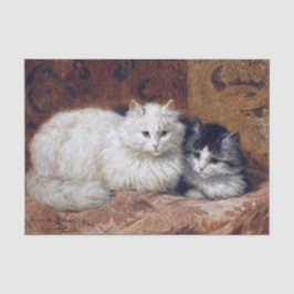 Papel De Seda Dos Gatos ・ Henriette Ronner-Knip (1821-1909)