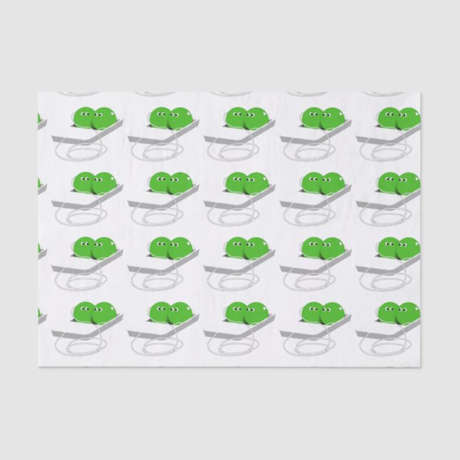 Papel De Seda Dos Guisantes En Un Pod (Anverso)