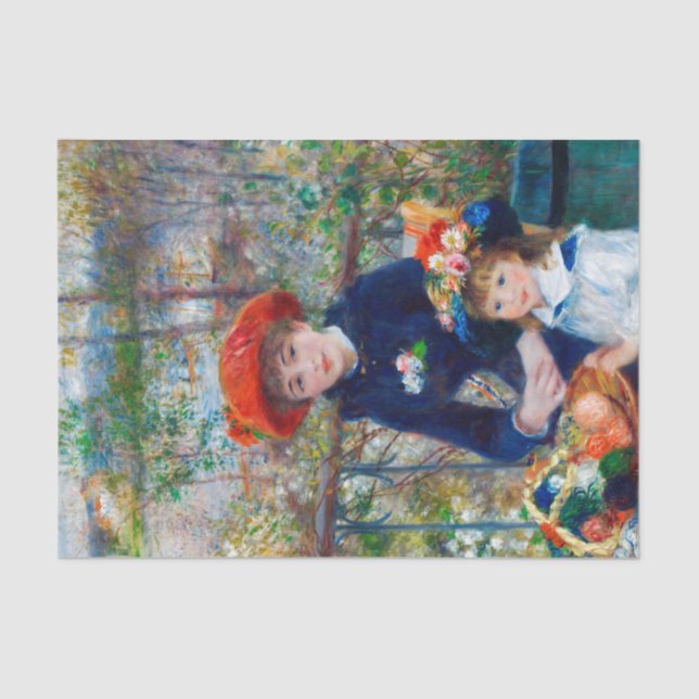 Papel De Seda Dos hermanas, Renoir (Anverso)