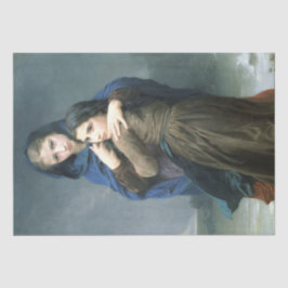 Papel De Seda Dos jóvenes Chicas lejos de casa (por W.A. Bouguer