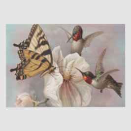 Papel De Seda Dos pájaros y mariposa Shabby Chic Decoupage