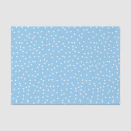 Papel De Seda Dosis de Nieve de Confetti Azul y Blanco en polvo
