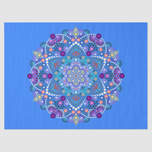 Papel De Seda dot painting meets mandala 2 18  (Anverso)