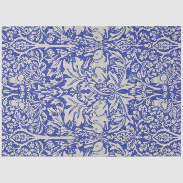 Papel De Seda Dove y Conejo, William Morris (Anverso)