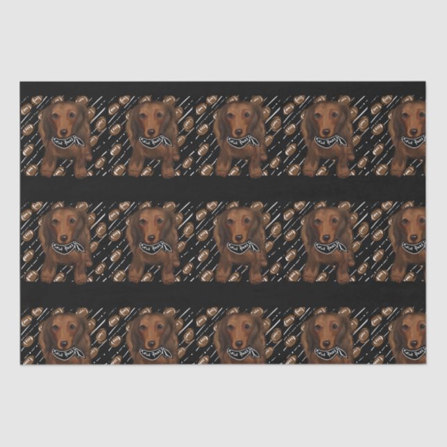 Papel De Seda Doxies pelirrojos de pelo largo    (Anverso)