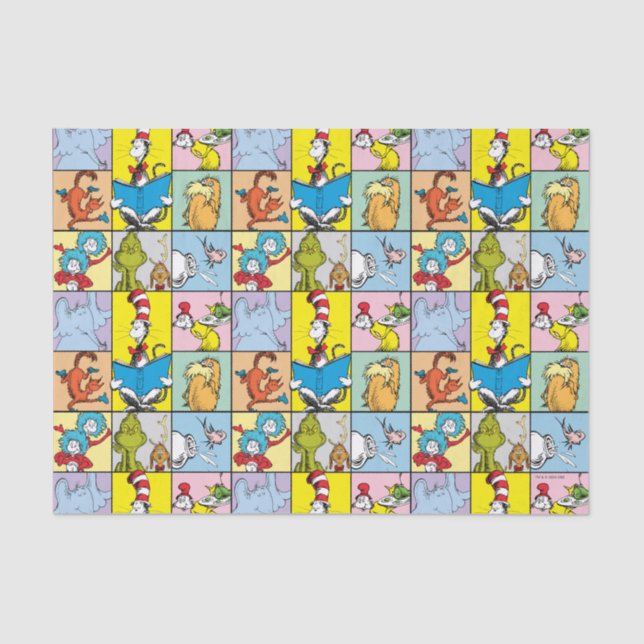 Papel De Seda Dr. Seuss | Gráfico de historias (Anverso)