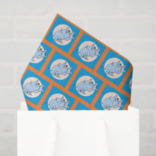 Papel De Seda Dr. Seuss Horton Hears A Who Lunares Naranjas