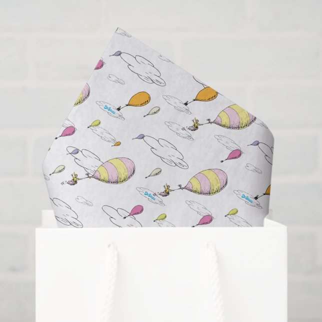 Papel De Seda Dr. Seuss | Oh, los lugares a los que vas! (Bolsa de regalo)