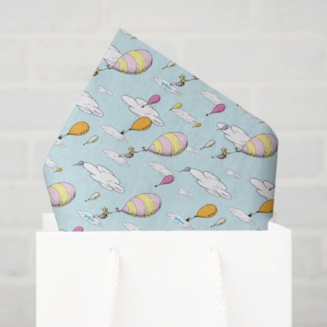 Papel De Seda Dr. Seuss | ¡Oh, los lugares que irás! (Bolsa de regalo)