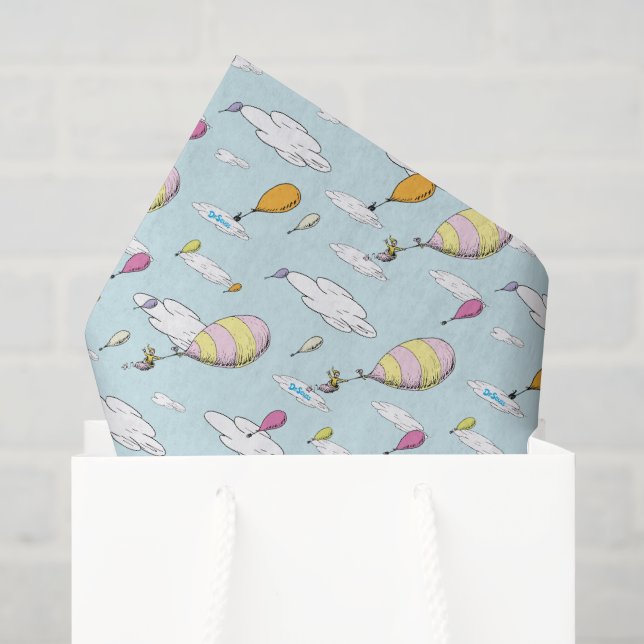 Papel De Seda Dr. Seuss | ¡Oh, los lugares que irás! (Bolsa de regalo)