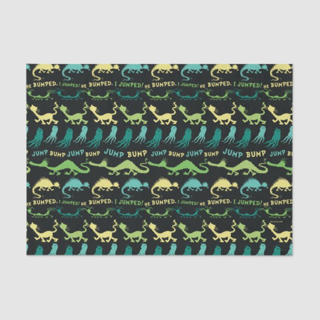 Papel De Seda Dr. Seuss | Patrón de Halloween "Bump Jump" (Anverso)
