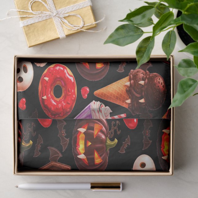 Papel De Seda Drácula De Calabaza Tocante Halloween (Regalo )