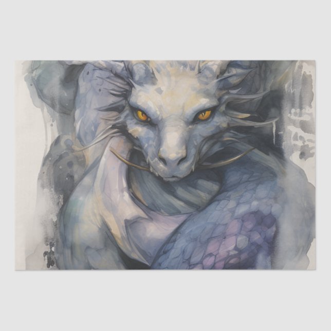 Papel De Seda Dragón azul (Anverso)