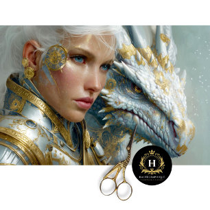 Papel De Seda Dragón blanco Steampunk Fantasy Art Decoupage