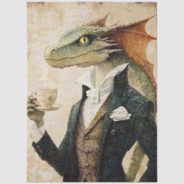 Papel De Seda Dragón de Fantasía Mithológica Grande