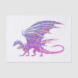 Papel De Seda Dragón mosaico asombroso