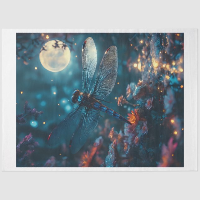 Papel De Seda Dragón nocturno (Anverso)