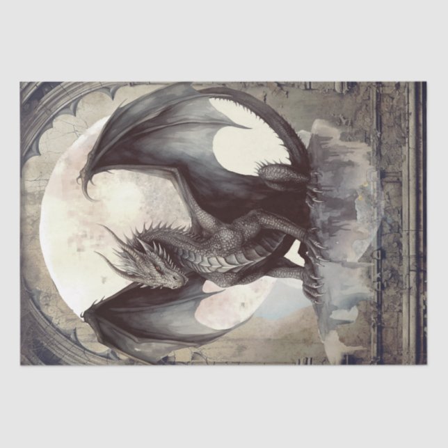 Papel De Seda Dragón oscuro (Anverso)