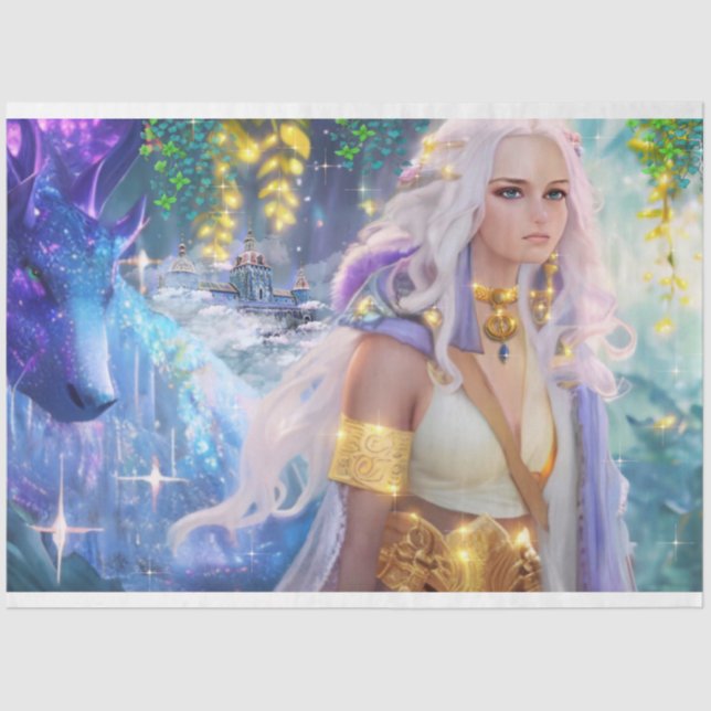 Papel De Seda Dragon Princess (Anverso)