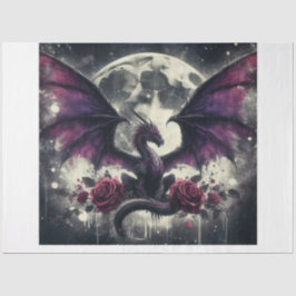 Papel De Seda Dragón púrpura