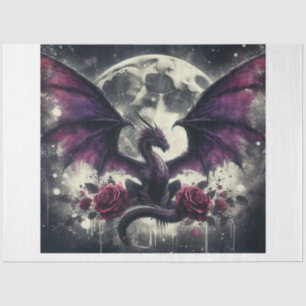 Papel De Seda Dragón púrpura