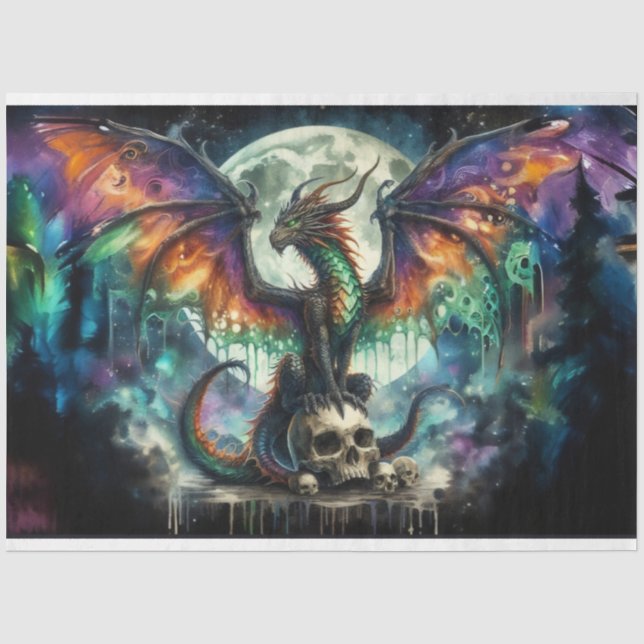 Papel De Seda Dragón tóxico (Anverso)