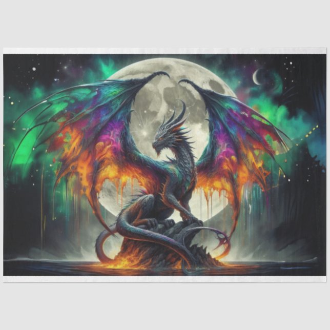 Papel De Seda Dragon venenoso (Anverso)