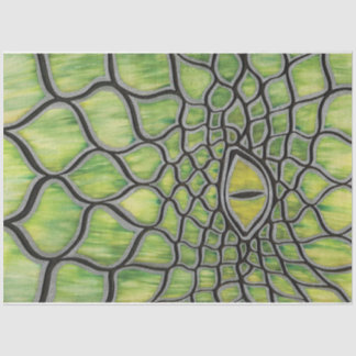 Papel De Seda Dragón verde