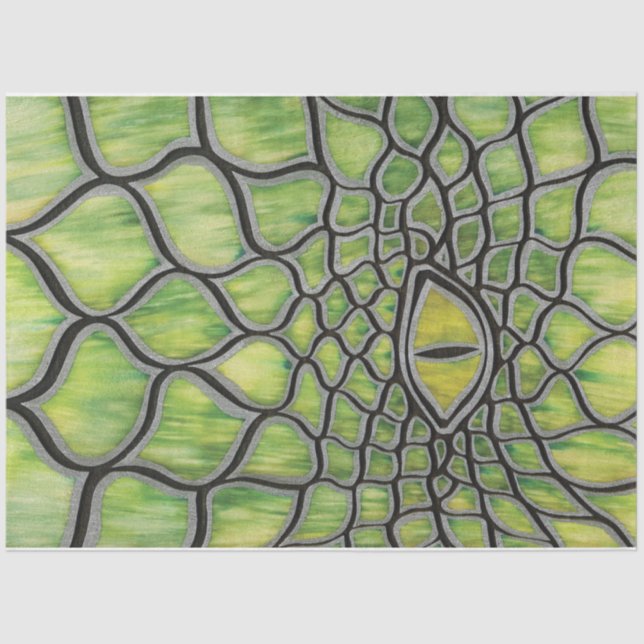 Papel De Seda Dragón verde (Anverso)