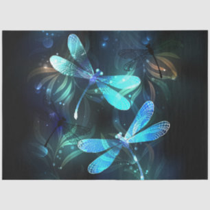 Papel De Seda Dragonflies