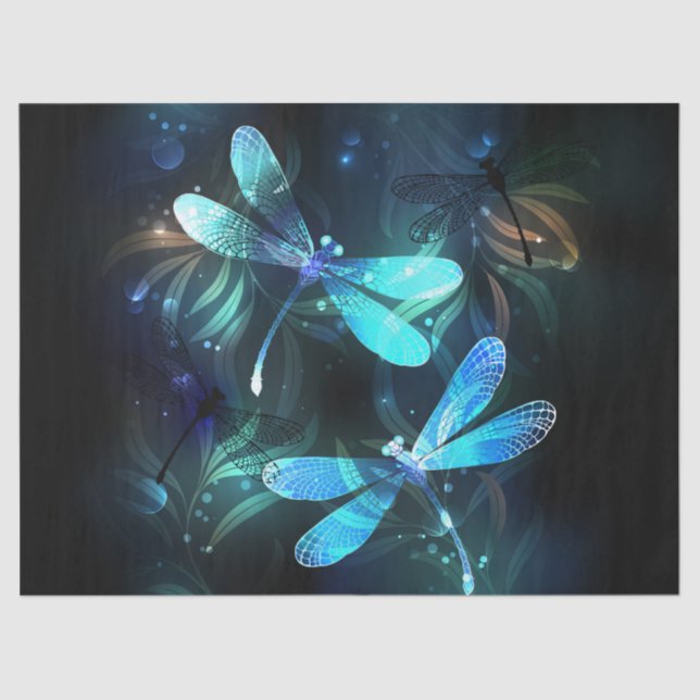 Papel De Seda Dragonflies (Anverso)
