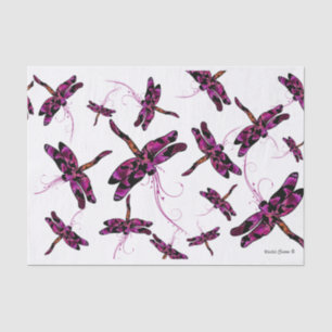 Papel De Seda Dragonflies caprichoso