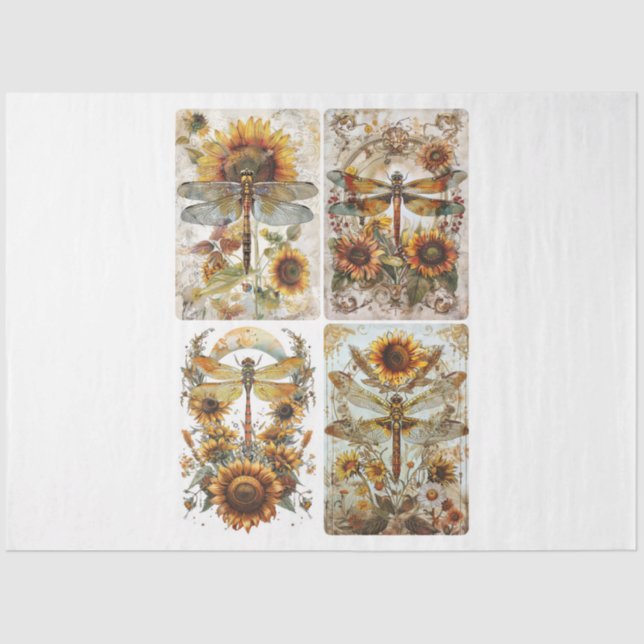 Papel De Seda Dragonflies de diseñadores (Anverso)