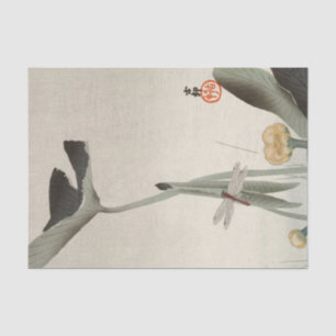 Papel De Seda Dragonfly and Lotus, 1920 by Ohara Koson