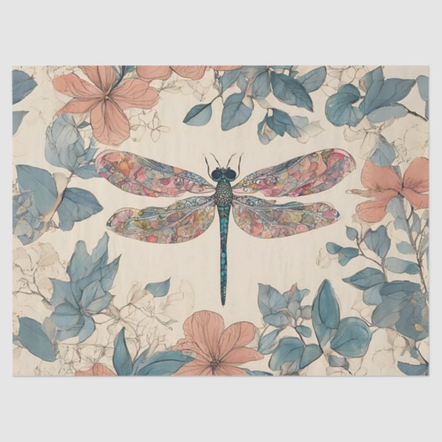 Papel De Seda Dragonfly caprichoso (Anverso)