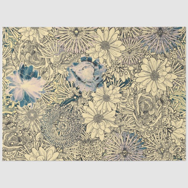 Papel De Seda Dragonfly Gold Garden (Anverso)