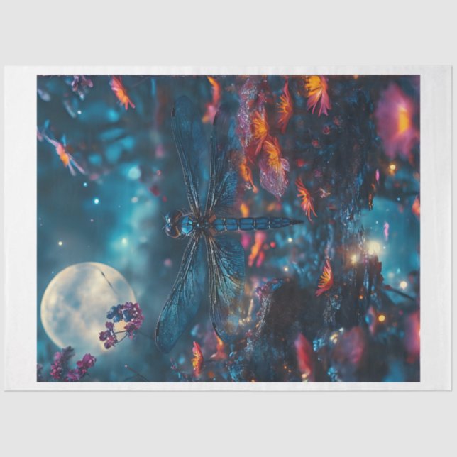 Papel De Seda Dragonfly Moon (Anverso)