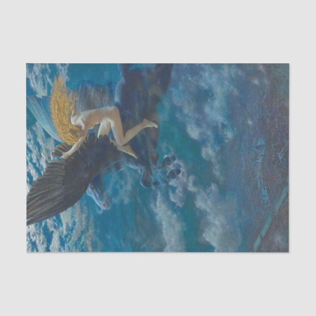 Papel De Seda Dream Idyll (A Valkyrie) de Edward Robert Hughes (Anverso)