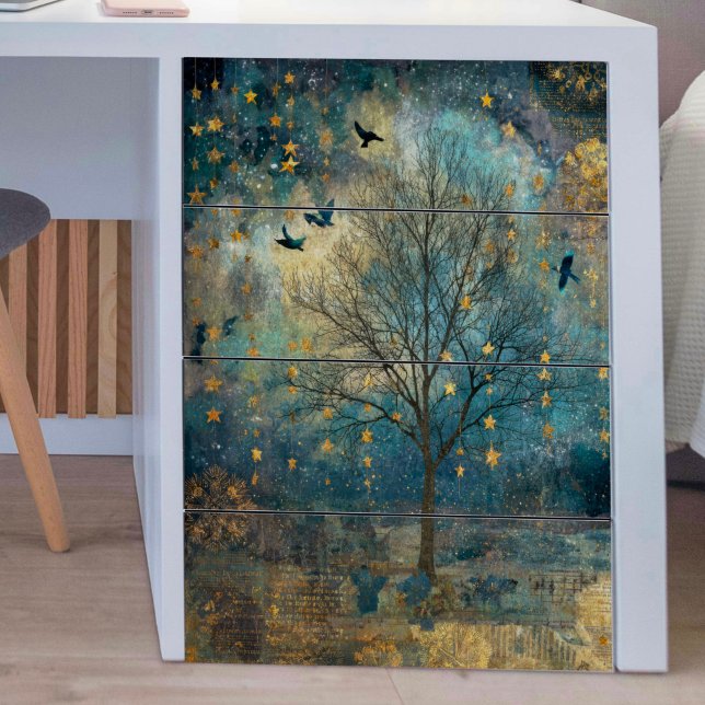 Papel De Seda Dreaming Tree with Birds Decoupage (Subido por el creador)
