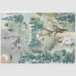 Papel De Seda Dreamy Woodland Nursery Tissue Paper