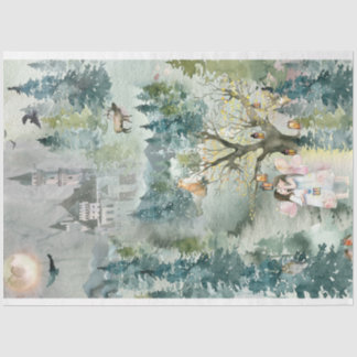 Papel De Seda Dreamy Woodland Nursery Tissue Paper