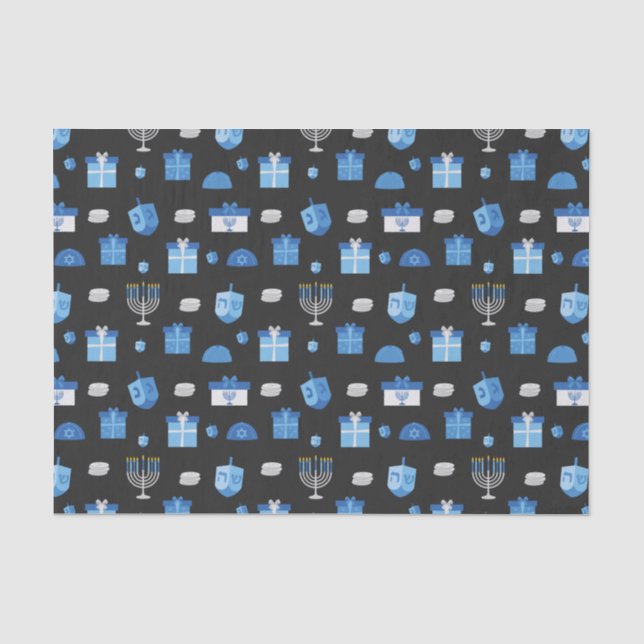 Papel De Seda Dreidel Cutout Goodies (Anverso)