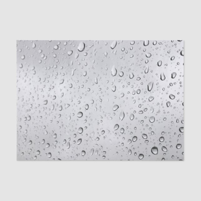 Papel De Seda Droplets de lluvia (Anverso)