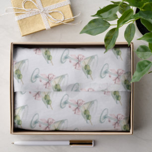 Papel De Seda Ducha de Bebé Retro A Tini One Martini Arco Rosa