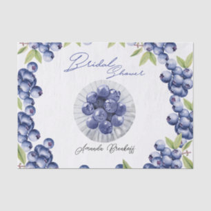 Papel De Seda Ducha de Novia Arándano Dulce de Frutas